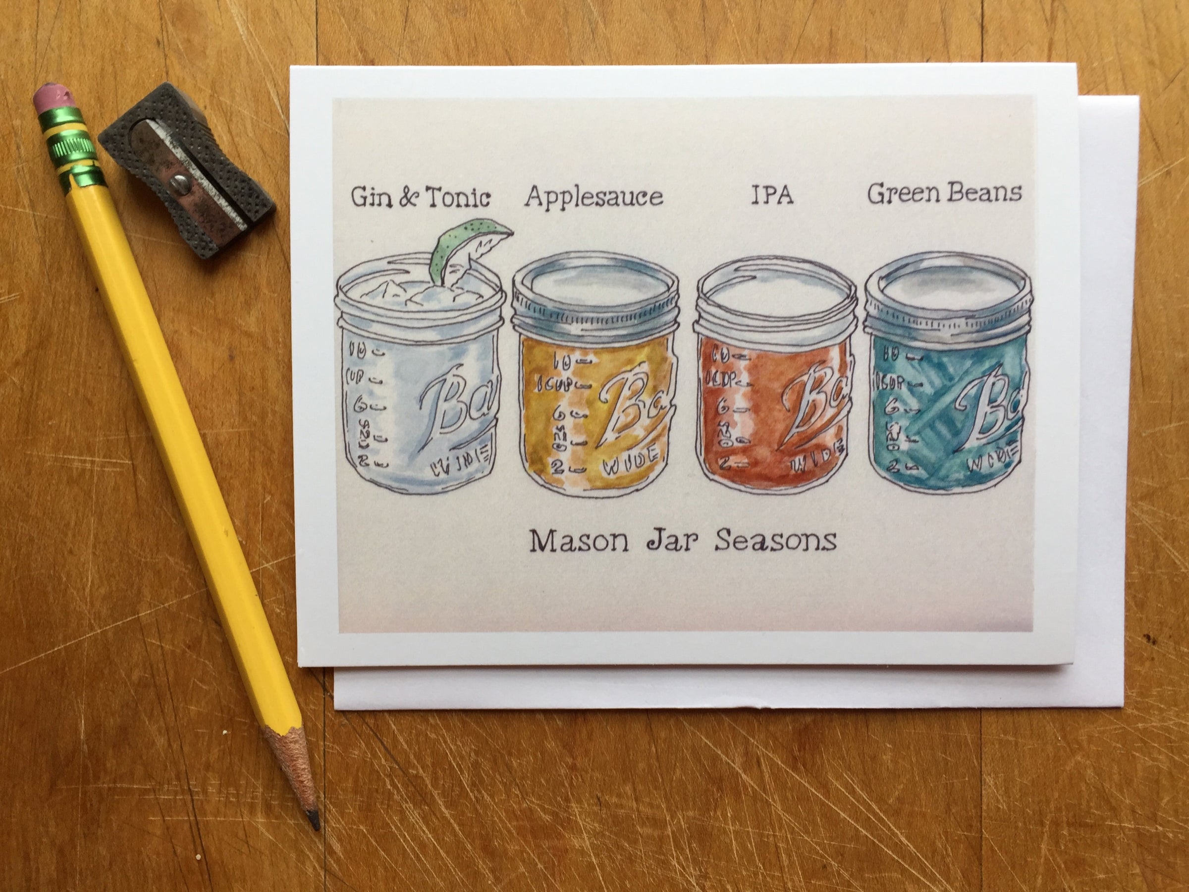 Mason Jar Seasons - 10 Pack (blank)